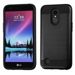 Wholesale LG V5, K10 (2017), K20 Plus Armor Hybrid Case (Black)